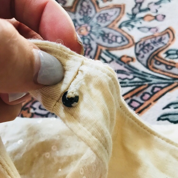 Talbots | Cream Sequin Tank - Picture 8 of 8